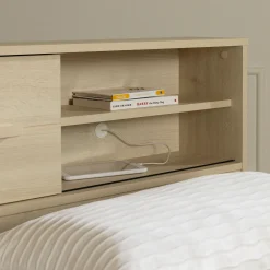 Bookcase Twin Headboard - Noah Bleached Oak