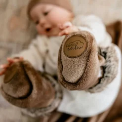 Booties For Baby 0-6m - Moka