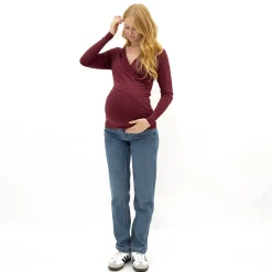 Bordeaux Nursing LS T-Shirt