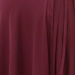 Bordeaux Wrap Maternity Dress
