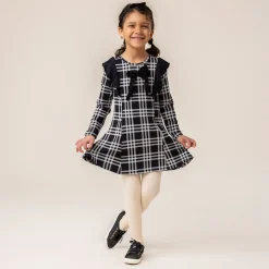 Bow Plaid Dress 2-12