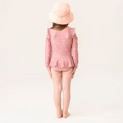 Bows Ls Uv Swimsuit 2-6