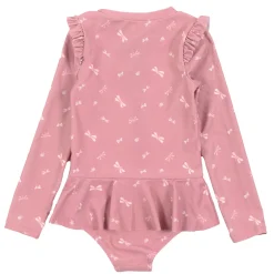 Bows Ls Uv Swimsuit 12-24m