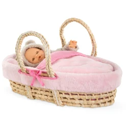 Braided Basket Pink Plush