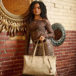 Britney-beige Travel Bag