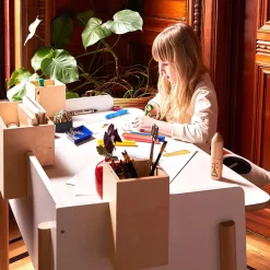 Brooklyn Desk - White/Natural