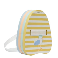 Bubble Back Float Sid the Seagull Mustard Stripe