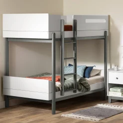 Bunk Bed - Bebble Soft Gray and White