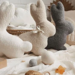 Bunny Plush Cushion - Beige