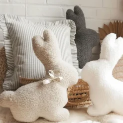 Bunny Plush Cushion - Beige