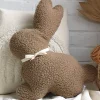 Bunny Plush Cushion - Brown