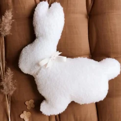 Bunny Plush Cushion - Ivory