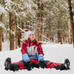 Burgundy Block Snowsuit 4-14