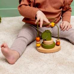 BWooden Beads Maze Mr Dino