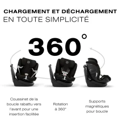 Callisto G 360 Rotating All-in-One Car Seat - Moon Black