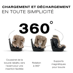 Callisto G 360 Rotating All-in-One Car Seat - Almond Beige