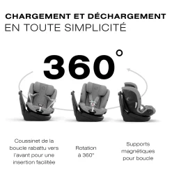 Callisto G 360 Rotating All-in-One Car Seat - Stone Grey