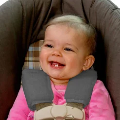 Car Seat Soft Straps - Gray
