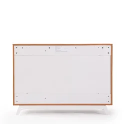 Central Park 3-drawer - White / Red oak