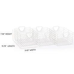 Central Park Storage Baskets (Set Of 3) - White