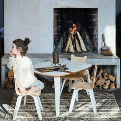 Chairs Bear Naturel/ Whte (2)