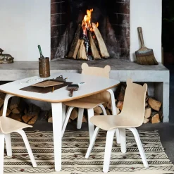 Chairs Bear Naturel/ Whte (2)