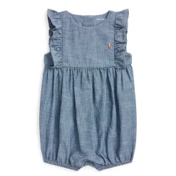 Chambray Bubble One Piece 6-24m