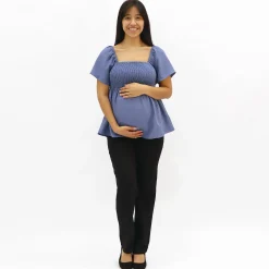 Chambray Maternity Top