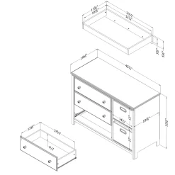 Changing table - Balka Pure White
