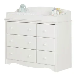 Changing table / Dresser with 6 Drawers Angel - White