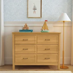 Charlie 6-Drawer Double Dresser - Honey