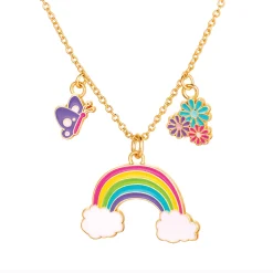 Charming Whimsy Necklace and Earring Gift Set - Cloud Luvs Rainbow