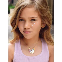 Charming Whimsy Necklace and Earring Gift Set - Unicorn Dreams