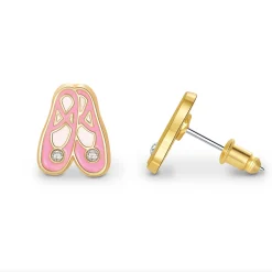 Charming Whimsy Necklace and Earring Gift Set - Ballet Shoes