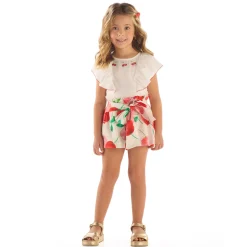 Cherries 2 Piece Short Set 2-8y