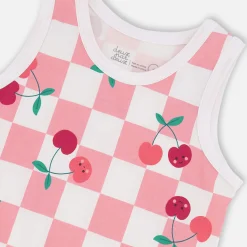 Cherry Check Tank Top 7-10