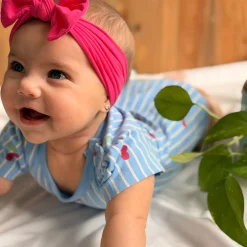 Cherry Stripe Bodysuit 3-24m