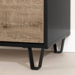 Chest - Arlen Weathered Oak and Matte Black