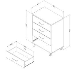 Chest - Arlen Weathered Oak and Matte Black