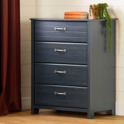 Chest with 4 Drawers Asten - Blueberry