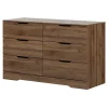 Chest with 6 Drawers Holland - Noyer Naturel