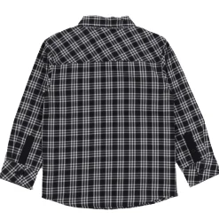 Chic Black Plaid Shirt 2-12
