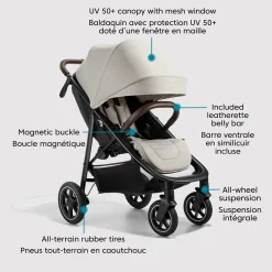 City Mini® Air Lightweight Stroller - Frosted Ivory