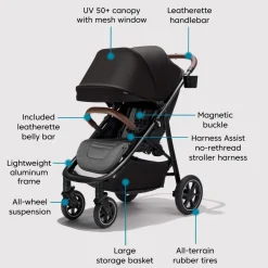 City Mini® Air Lightweight Stroller - Black