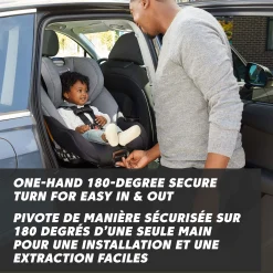 City Turn™ Rotating Convertible Car Seat - Onyx Black