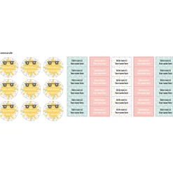 Classical Name Labels - Rainbows