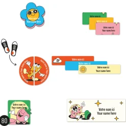 Classical Name Labels - Retro