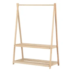 Clothes Rack with Storage Shelves - Sweedi Natural