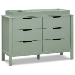 Colby 6-Drawer Double Dresser - Light Sage