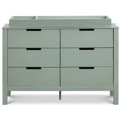 Colby 6-Drawer Double Dresser - Light Sage